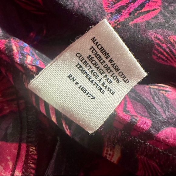 NWOT Ulla Johnson ‘Caprice’ Black & Pink Floral-Print Cotton Midi Dress Size 8 - Picture 12 of 16